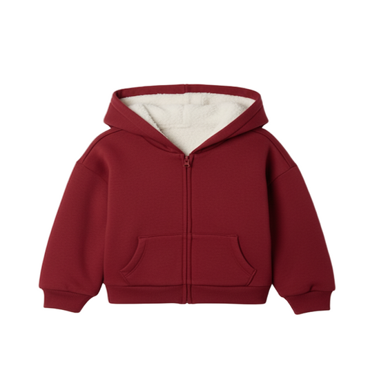 Baby & Toddler Cozy Vintage Soft Fleece Zip Hoodie