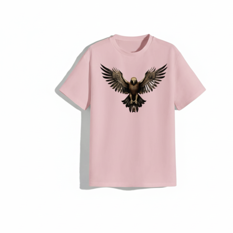 Unisex Graphic T-Shirt Bold Eagle Print Casual Tee