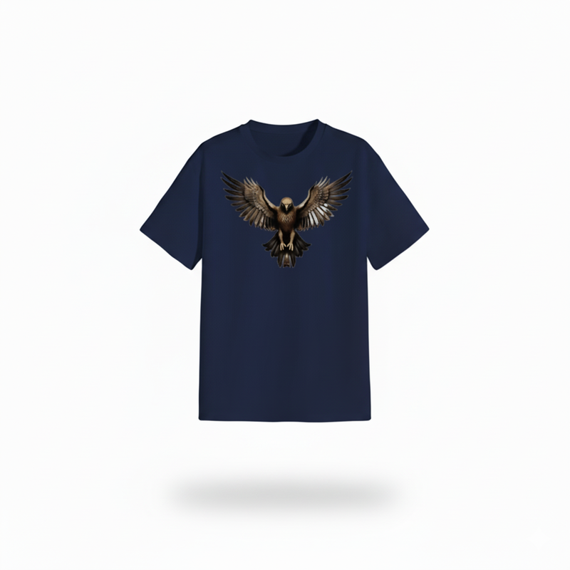 Unisex Graphic T-Shirt Bold Eagle Print Casual Tee