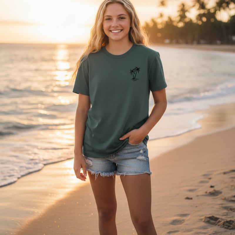 Unisex Minimalist Palm Tree T-Shirt