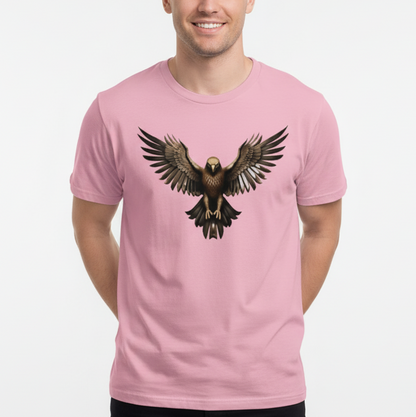 Unisex Graphic T-Shirt Bold Eagle Print Casual Tee