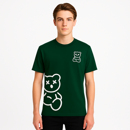 Unisex Graphic T-Shirt Casual Teddy Bear Print Tee