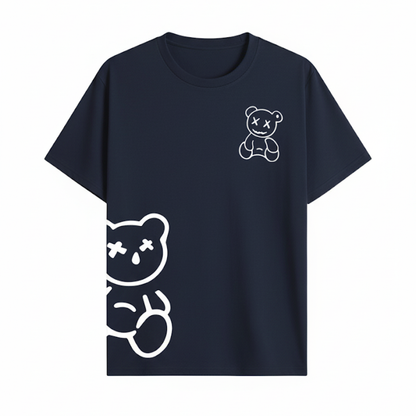 Unisex Graphic T-Shirt Casual Teddy Bear Print Tee