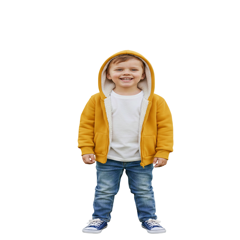 Baby & Toddler Cozy Vintage Soft Fleece Zip Hoodie